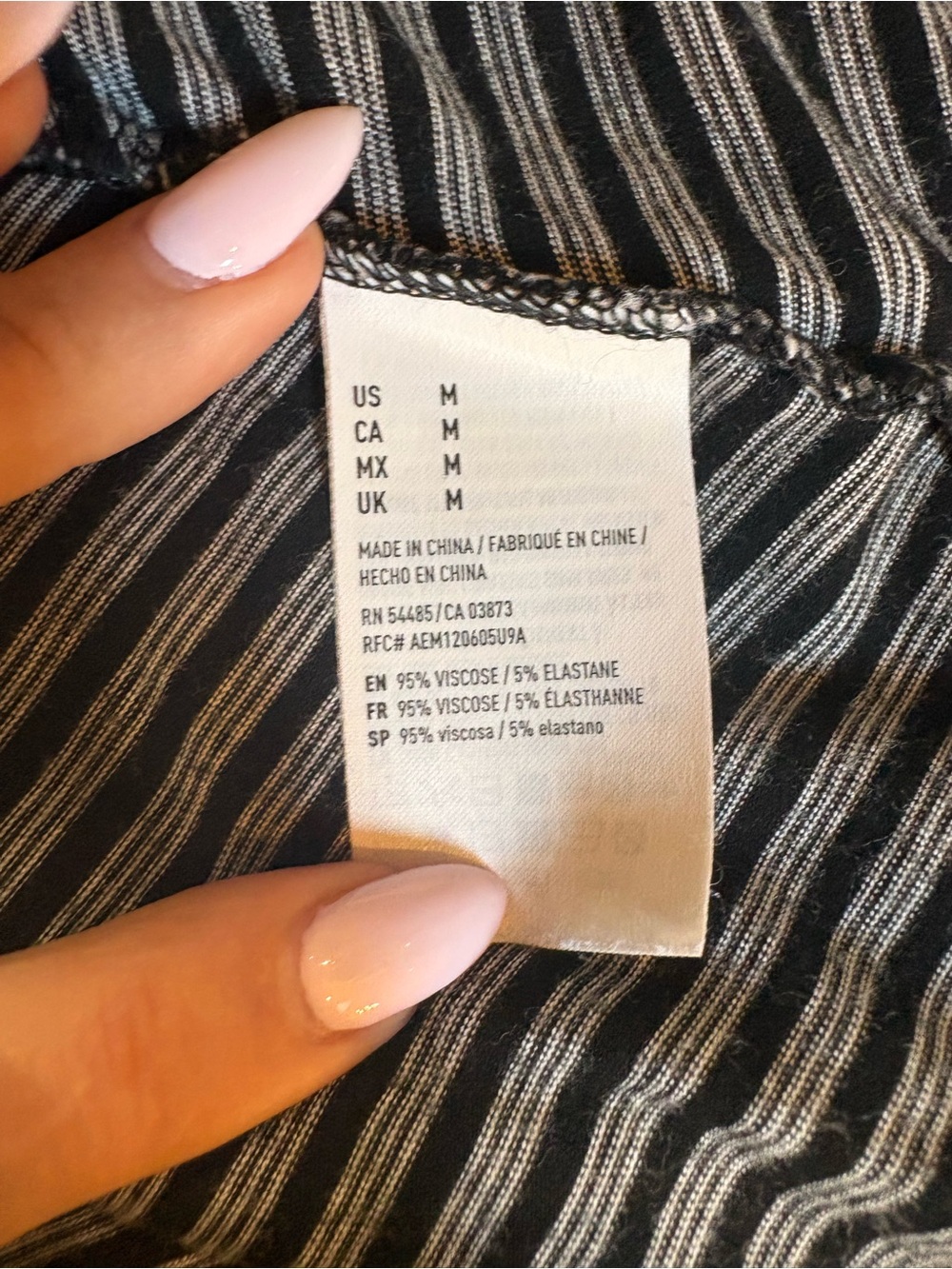 American Eagle Outfitters Black & White Striped Cover Up Dress - Picture 5 of 5